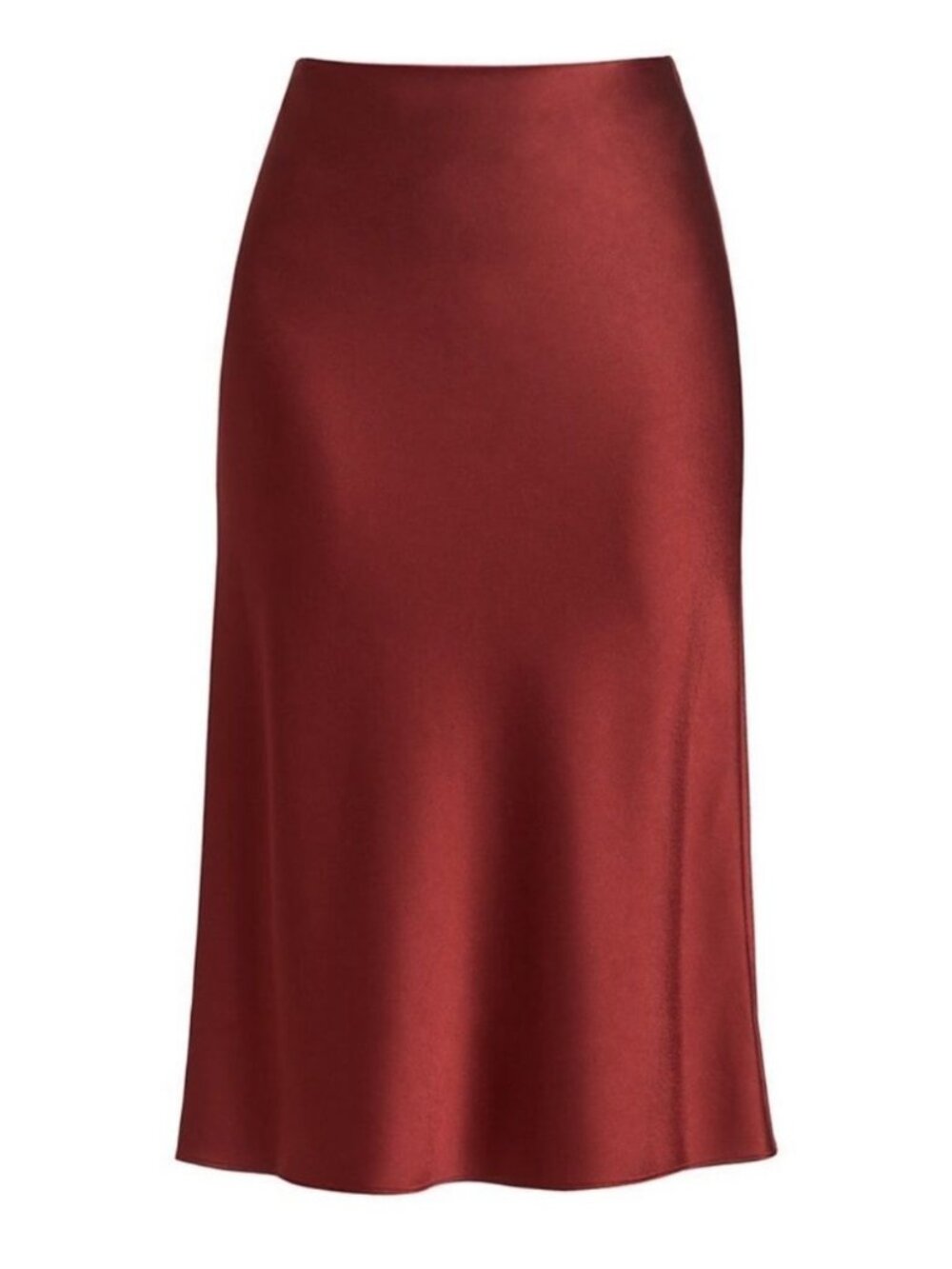 Alice + Olivia Maeve Midi Slip Skirt in Spice Size 8